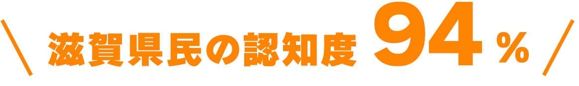 滋賀県民の認知度94%！